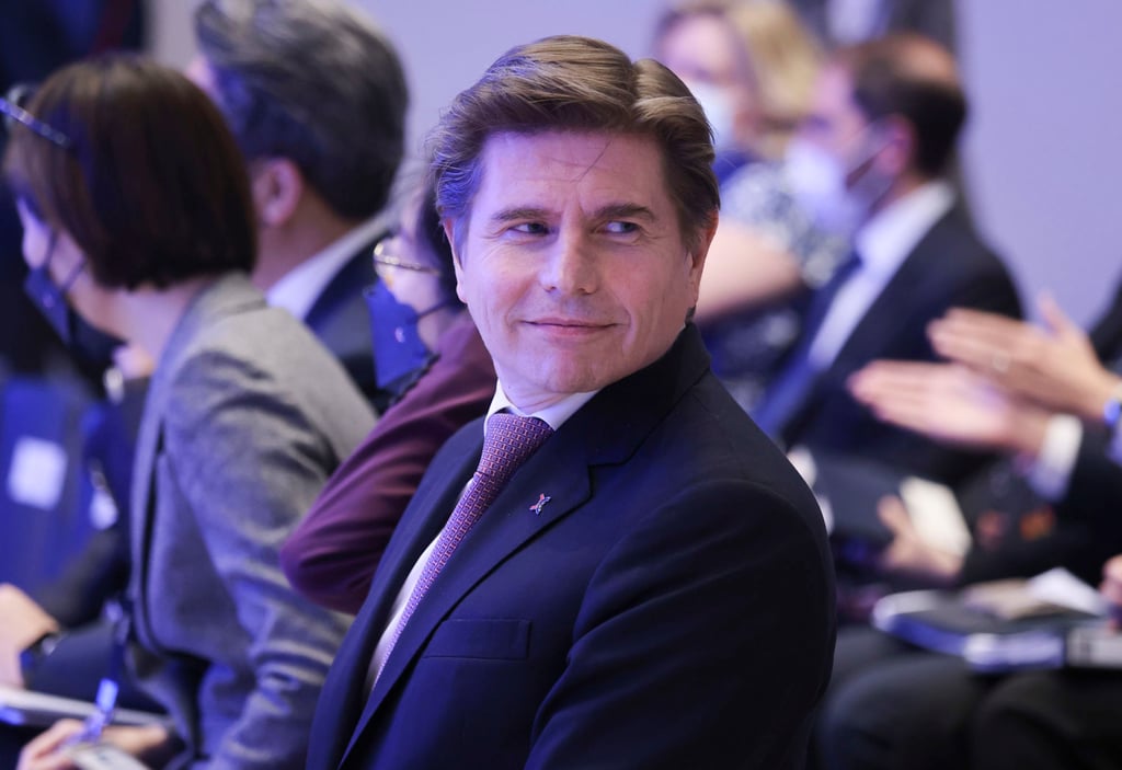 Nicolas Aguzin, CEO of Hong Kong Exchanges and Clearing, appears at a press conference for the company’s results at its offices in Central on February 23, 2023. Photo: Jonathan Wong Nicolas Aguzin, CEO of Hong Kong Exchanges and Clearing, appears at a press conference for the company’s results at its offices in Central on February 23, 2023. Photo: Jonathan Wong