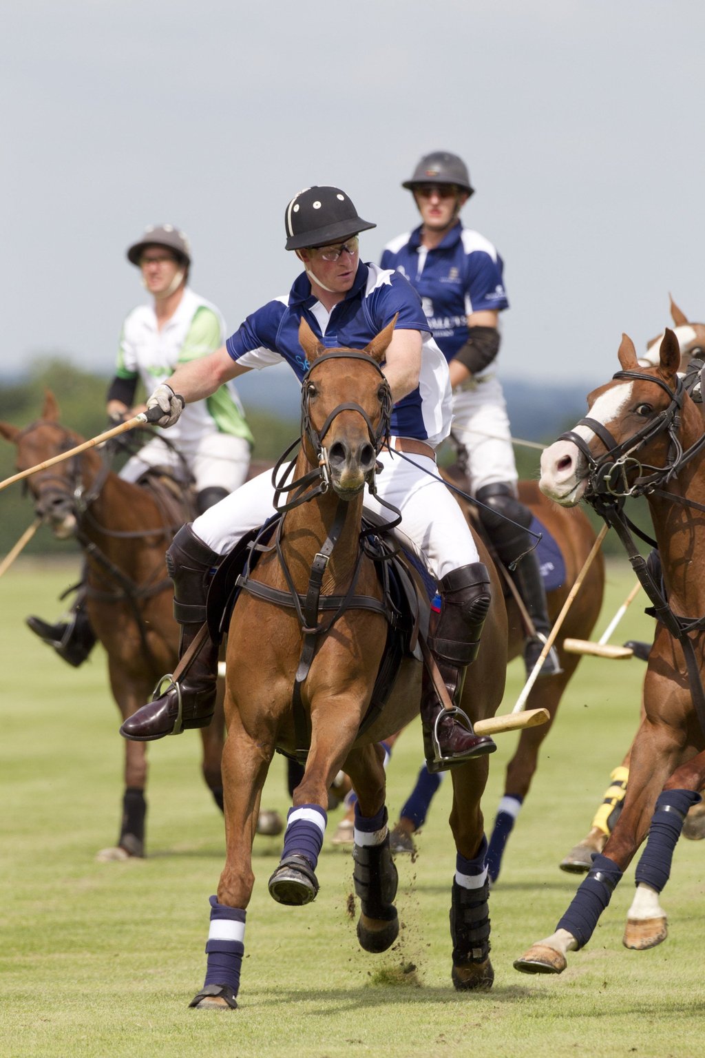 British polo players including Prince Harry wearing Kent & Curwen in October 2011. Photo: Handout
