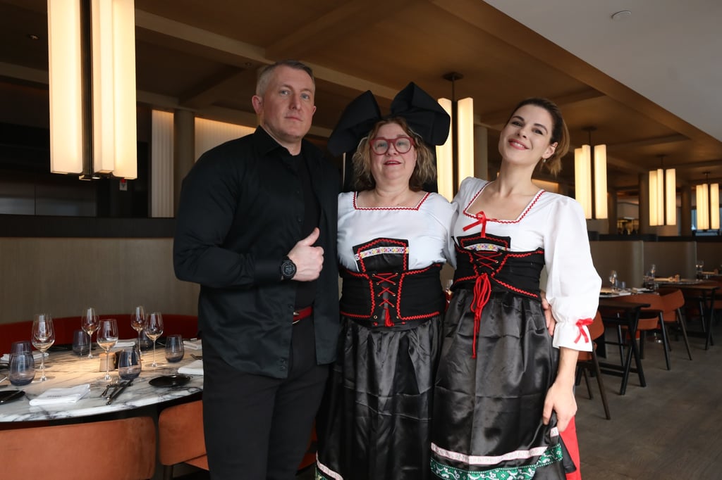 Chef Elzer with his mother Dorothée and sister Aurélie Etienne at Clarence, in Central. Photo: Xiaomei Chen