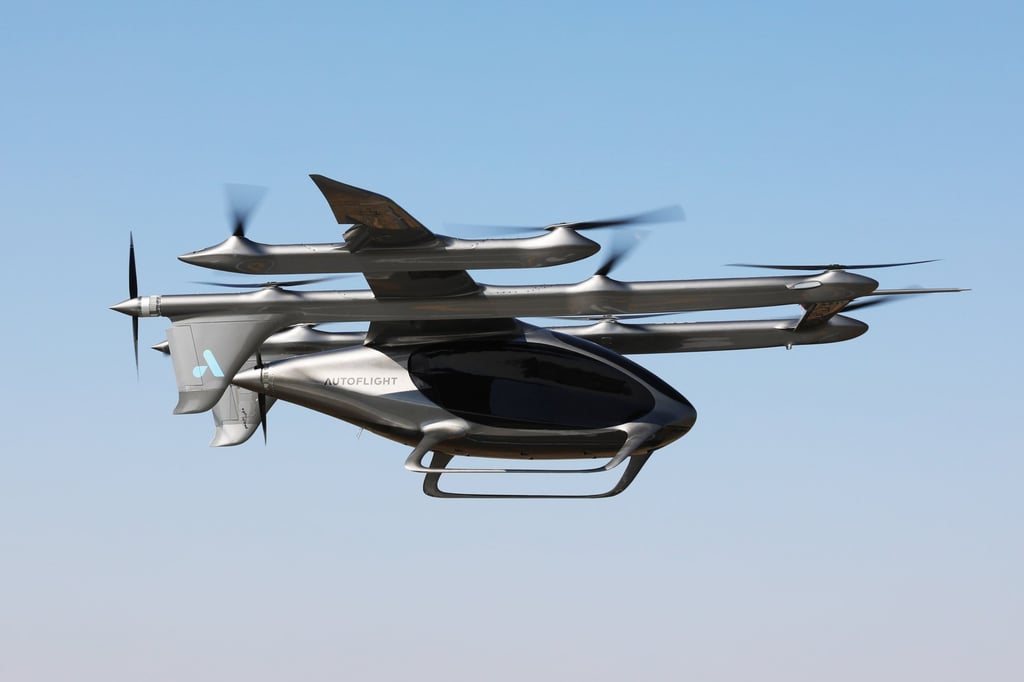 AutoFlight’s five-seater Prosperity I has a range of about 250 kilometres. Photo: Handout