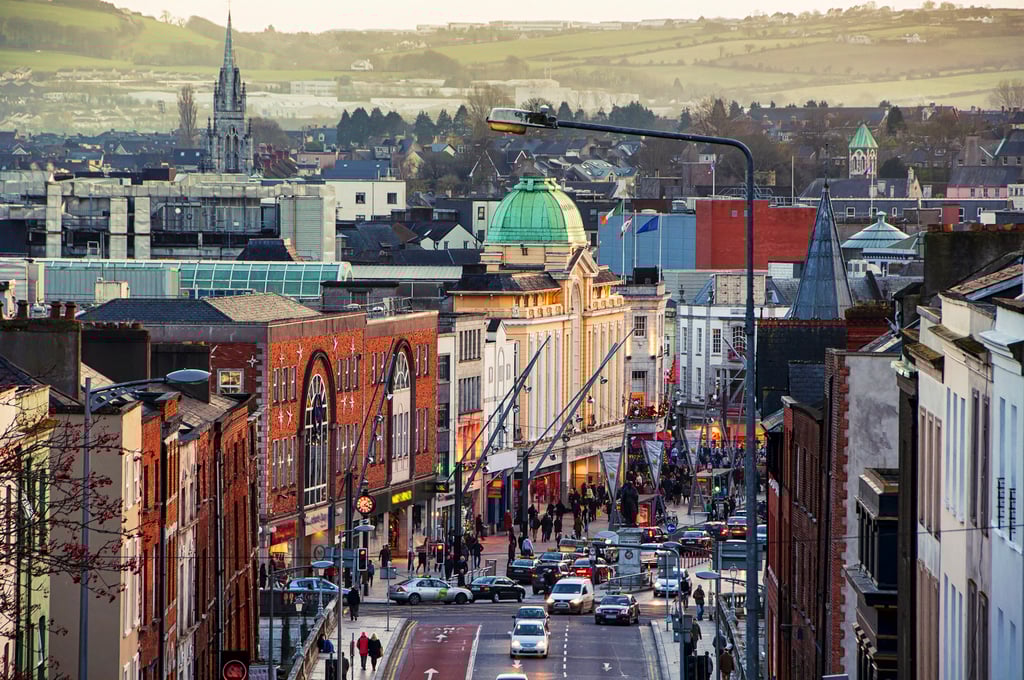 A view of the Cork, Ireland city centre. Photo: Shutterstock A view of the Cork, Ireland city centre. Photo: Shutterstock