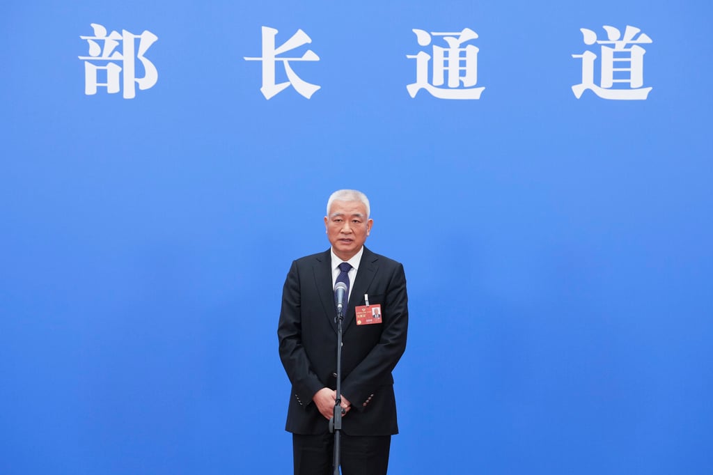 Minister of Science and Technology Wang Zhigang gives an interview after the opening meeting of the first session of the 14th National People’s Congress (NPC) in Beijing on March 5, 2023. Photo: Xinhua Minister of Science and Technology Wang Zhigang gives an interview after the opening meeting of the first session of the 14th National People’s Congress (NPC) in Beijing on March 5, 2023. Photo: Xinhua