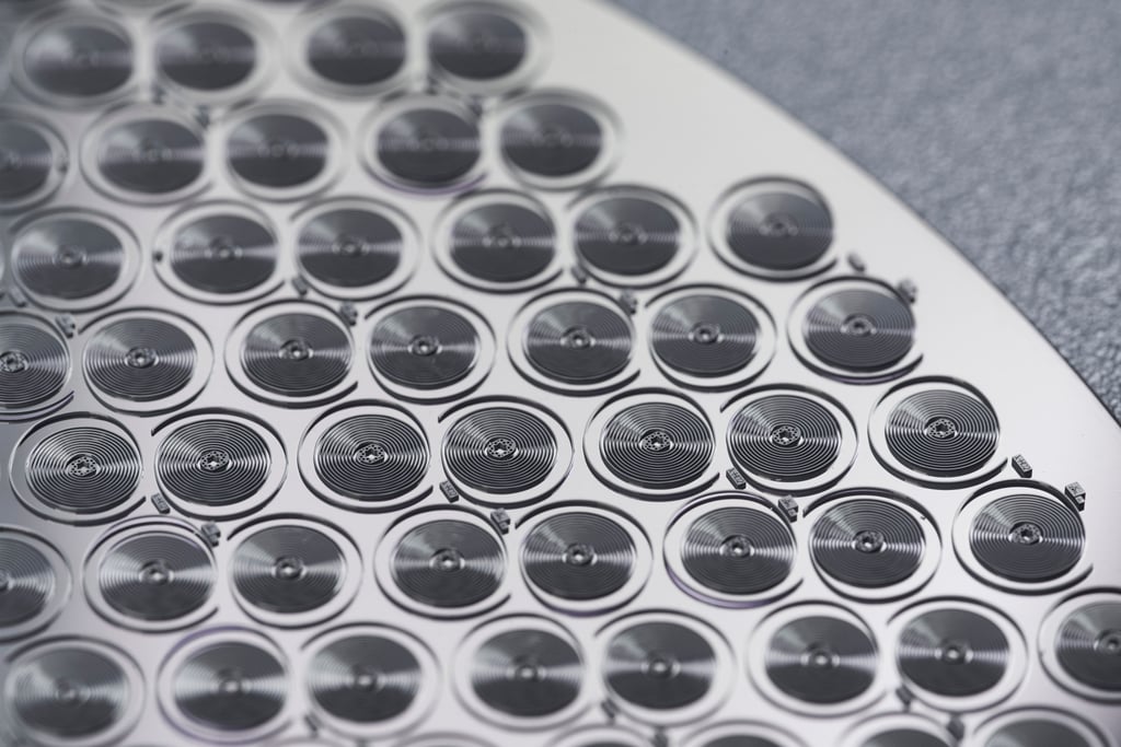 Tag Heuer creates hairsprings using silicone wafers and iron atoms. Photo: Tag Heuer