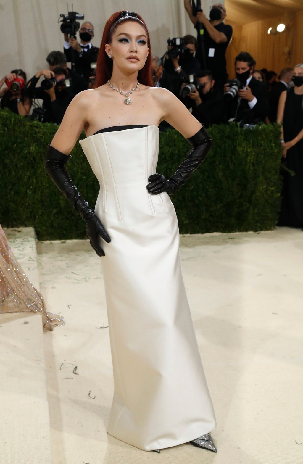 Gigi Hadid at the Met Gala in New York, in September 2021. Photo: Reuters Gigi Hadid at the Met Gala in New York, in September 2021. Photo: Reuters