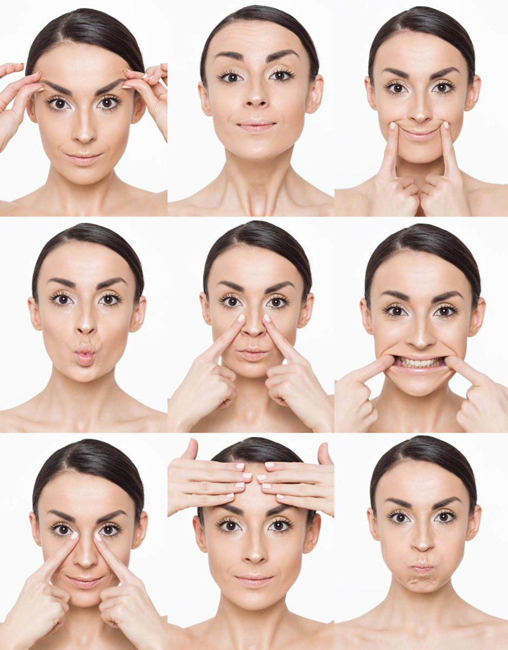 Nine steps to de-stress the face. Photo: Handout Nine steps to de-stress the face. Photo: Handout