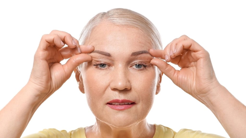 Face yoga can reduce stress and tension in your face and neck, and generally improve upper body circulation. Photo: Handout Face yoga can reduce stress and tension in your face and neck, and generally improve upper body circulation. Photo: Handout