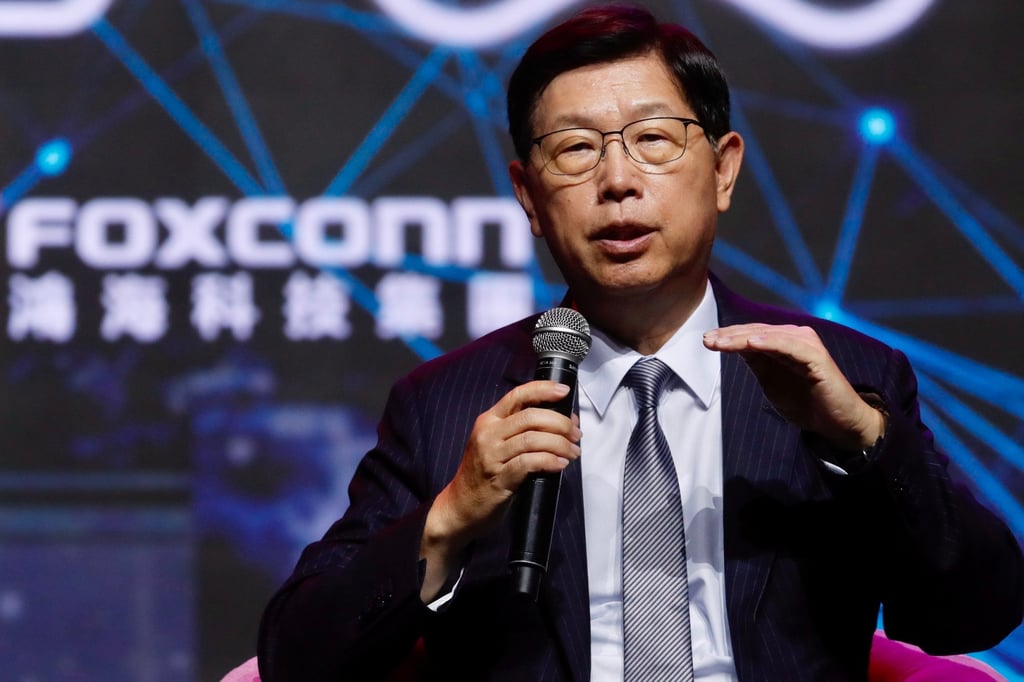 Foxconn Technology Group chairman and chief executive Liu Young-way in February thanked officials of Henan province for helping the firm continue production at the world’s largest iPhone factory in Zhengzhou, the provincial capital, during a Covid-19 outbreak last year. Photo: EPA-EFE