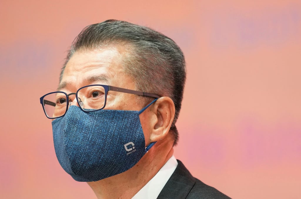 Financial Secretary Paul Chan at a press conference after unveiling his budget last month. Photo: Sam Tsang Financial Secretary Paul Chan at a press conference after unveiling his budget last month. Photo: Sam Tsang