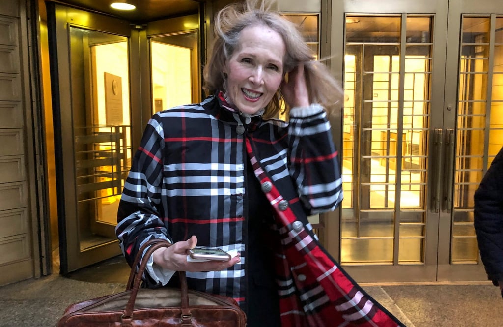 Columnist E. Jean Carroll leaves federal court in New York in February 2022. Photo: AP Columnist E. Jean Carroll leaves federal court in New York in February 2022. Photo: AP
