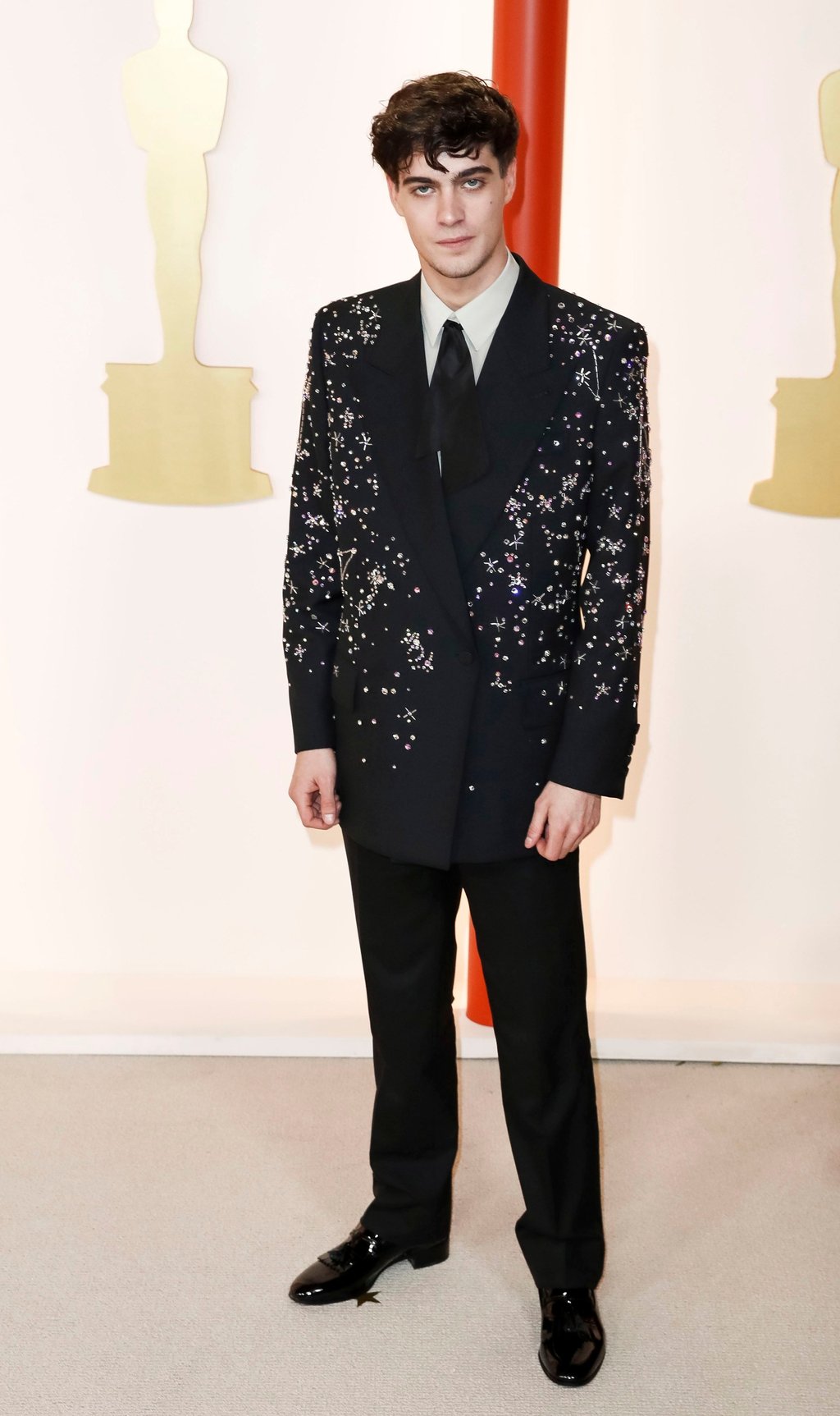 Italian actor Lorenzo Zurzolo arrives for the 95th annual Academy Awards ceremony at the Dolby Theatre in Hollywood, Los Angeles, California, US, on March 12. Photo: EPA-EFE Italian actor Lorenzo Zurzolo arrives for the 95th annual Academy Awards ceremony at the Dolby Theatre in Hollywood, Los Angeles, California, US, on March 12. Photo: EPA-EFE