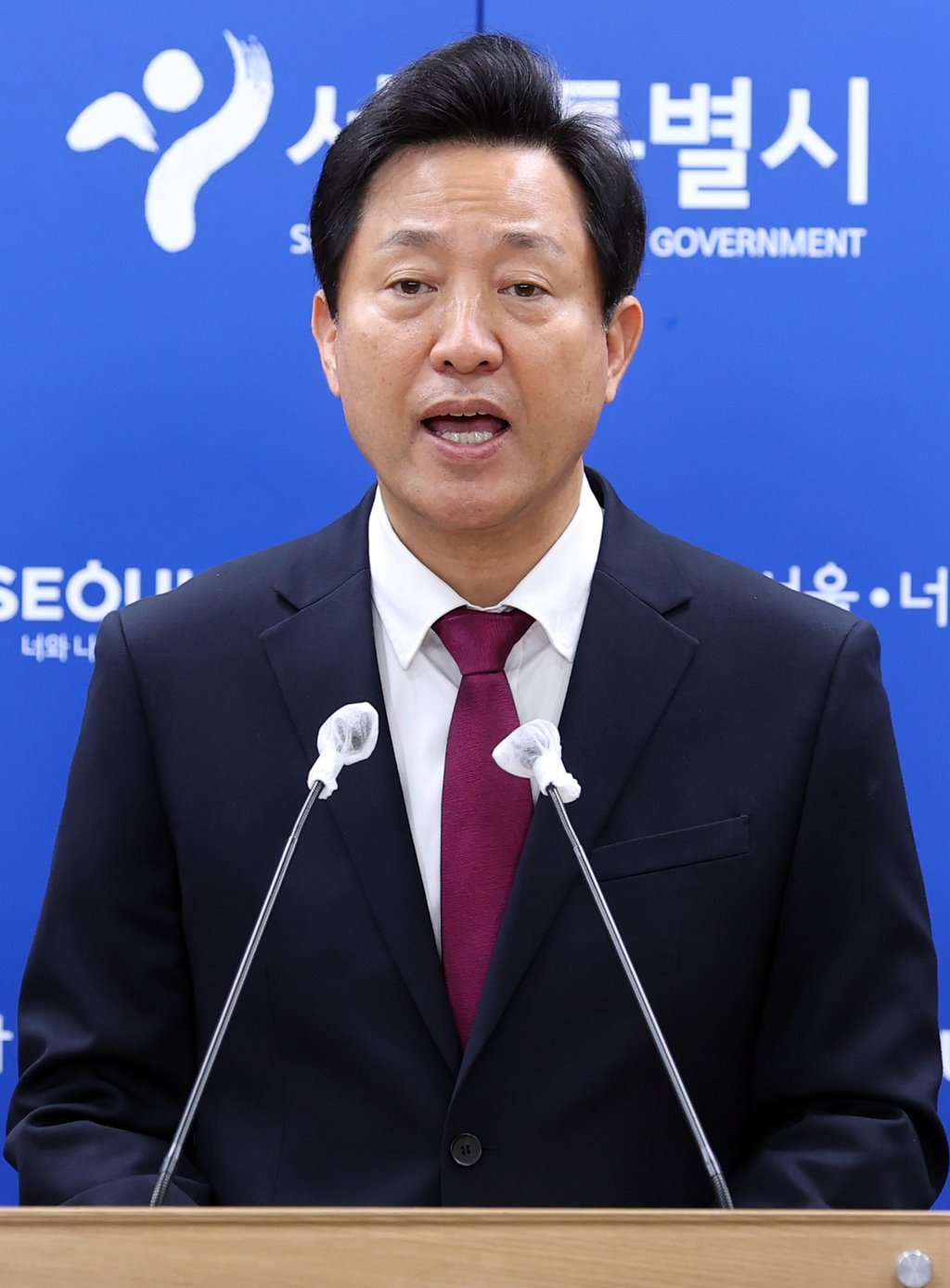 Seoul Mayor Oh Se-hoon said war in Ukraine had cemented his conviction that denuclearisation of the Korean peninsula has lost its appeal. Photo: Yonhap via EPA-EFE