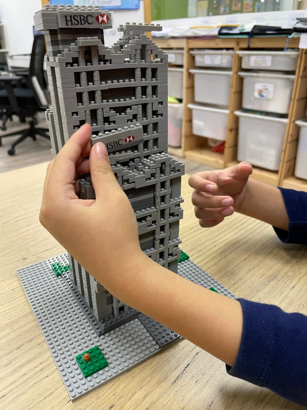 Students at two Hong Kong international schools used Lego bricks to build models of iconic Hong Kong buildings, including HSBC’s main office in Central (above) after teaming up with HSBC Premier to raise funds in support of the Autism Partnership Foundation.