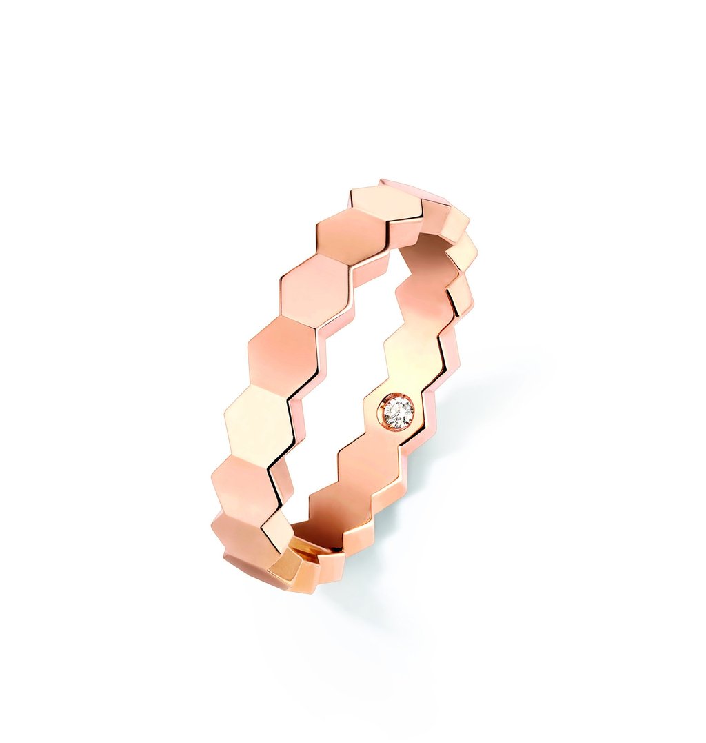The Chaumet Bee My Love rose gold ring. Photo: Chaumet