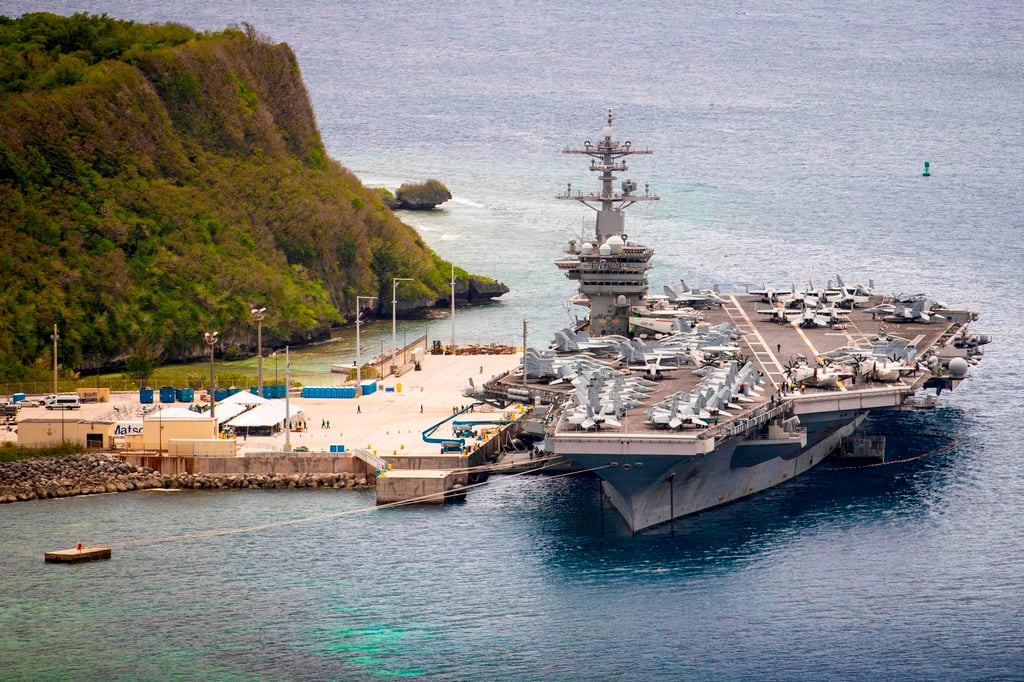 The report recommended additional defence systems and equipment in Guam and Hawaii. Photo: AFP/US Navy/Conner D. Blake/Handout The report recommended additional defence systems and equipment in Guam and Hawaii. Photo: AFP/US Navy/Conner D. Blake/Handout
