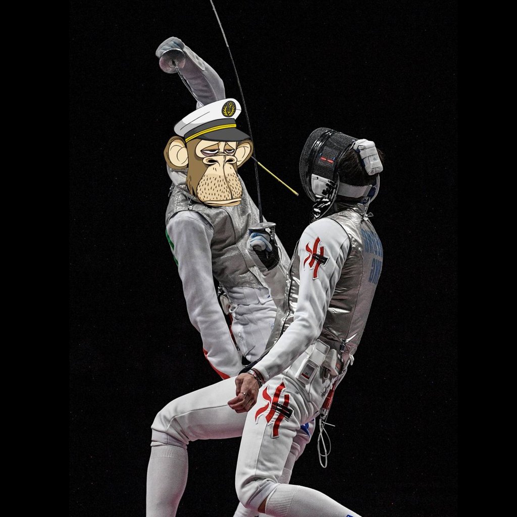 Hong Kong-based Bored Apes Yacht Club asset collectors Elite Apes partnered with GOLD4HK, an NFT project following the Hong Kong men’s foil team’s Olympic Games journey. Photo: GOLD4HK Hong Kong-based Bored Apes Yacht Club asset collectors Elite Apes partnered with GOLD4HK, an NFT project following the Hong Kong men’s foil team’s Olympic Games journey. Photo: GOLD4HK