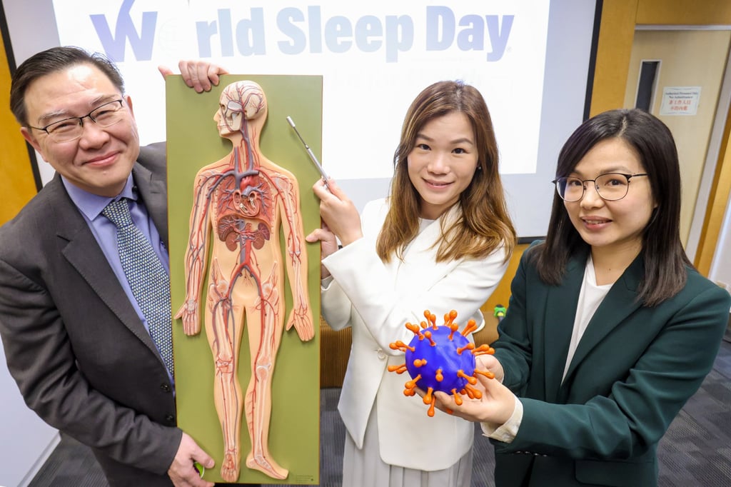 (Left to right) Professor Wing Yun-kwok, chairman of CUHK’s psychiatry department; Associate Professor Joey Chan Wing-yan; and Dr Rachel Chan, an assistant professor. Photo: May Tse