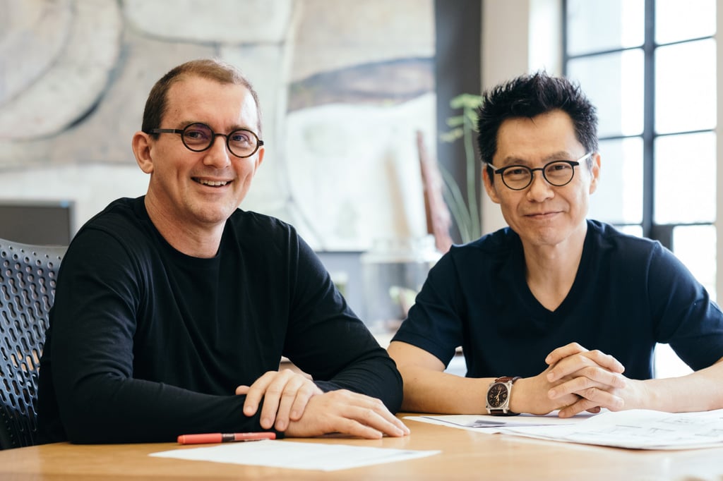 Richard Hassell (left) and Wong Mun Summ are the co-founding directors of WOHA, an award-winning architectural design firm that is working on a design project to serve Singapore’s ageing population. Photo: Studio Periphery Richard Hassell (left) and Wong Mun Summ are the co-founding directors of WOHA, an award-winning architectural design firm that is working on a design project to serve Singapore’s ageing population. Photo: Studio Periphery
