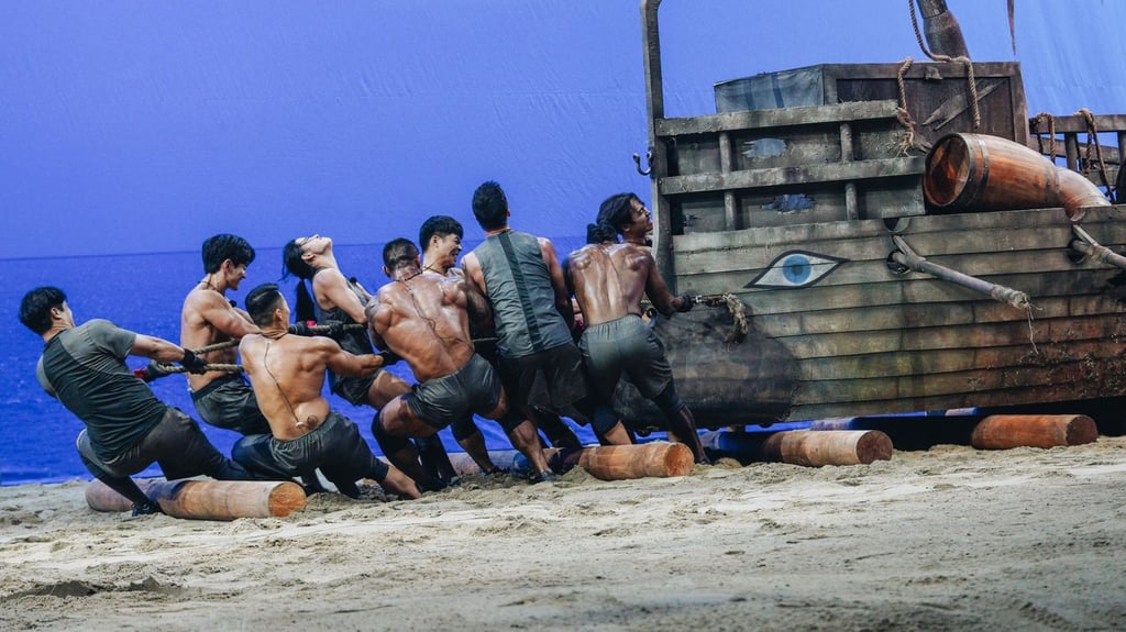 A scene from Netflix’s reality show “Physical: 100”. Photo: courtesy of Netflix