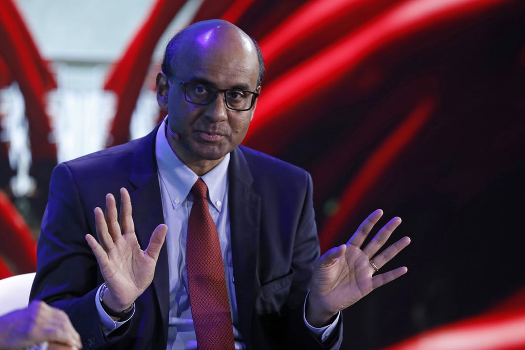 Singapore’s Tharman Shanmugaratnam has called for farmers to be given incentives to adopt practices such as smart irrigation. Photo: Bloomberg
