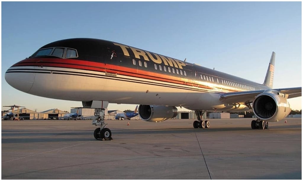 Donald Trump’s private plane. File photo: Instagram / @realdonaldtrump
