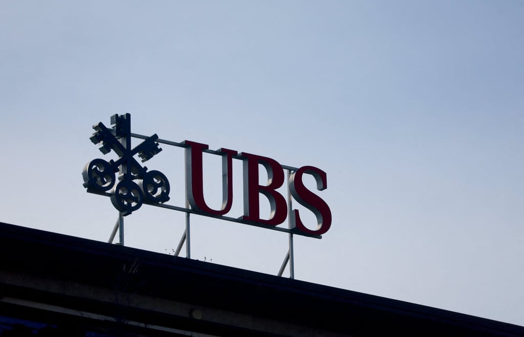 A UBS logo is seen at its headquarters in Zurich, Switzerland. Photo: Reuters
