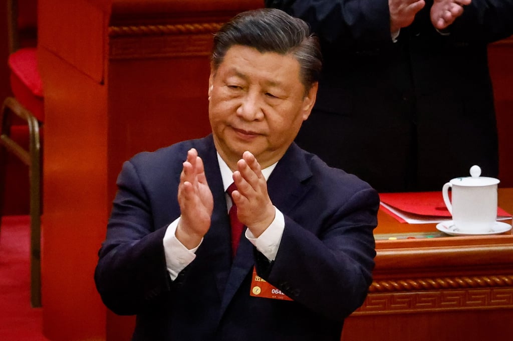Chinese President Xi Jinping, during the closing of the National People’s Congress in Beijing. Linking Hong Kong’s success to Xi’s notion of “renaissance of the Chinese nation” has underscored its importance to the national development strategy. Photo: EPA-EFE