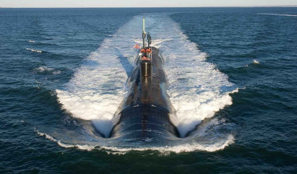 A Virginia-class nuclear-powered attack submarine of the type Australia is set to acquire from the early 2030s. Photo: US Navy Handout