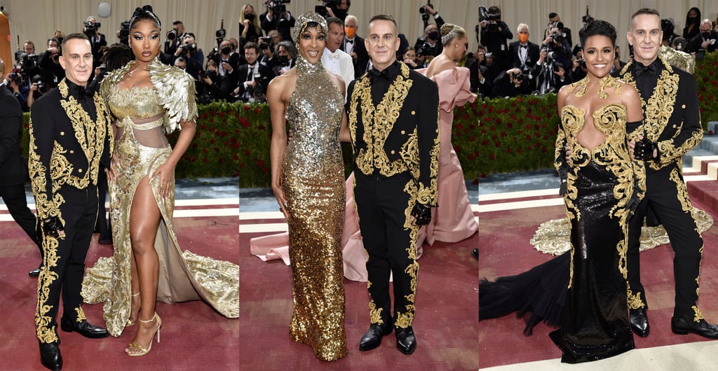 Designer Jeremy Scott with Megan Thee Stallion, left, MJ Rodriguez, centre, and Ariana DeBose at The Metropolitan Museum of Art’s Costume Institute benefit gala in May 2022, in New York. Photo: AP Photo Designer Jeremy Scott with Megan Thee Stallion, left, MJ Rodriguez, centre, and Ariana DeBose at The Metropolitan Museum of Art’s Costume Institute benefit gala in May 2022, in New York. Photo: AP Photo