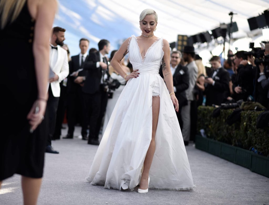 16 stars who wore actual wedding dresses on the red carpet from Beyonce s Grammys bridal look and Lady Gaga s Dior haute couture gown to Kylie Jenner s Off White ensemble at the Met