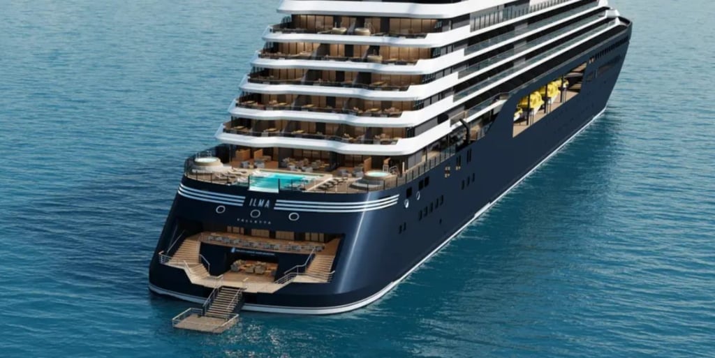 The Ritz-Carlton will launch Ilma in 2024. Photo: The Ritz-Carlton Yacht Collection The Ritz-Carlton will launch Ilma in 2024. Photo: The Ritz-Carlton Yacht Collection