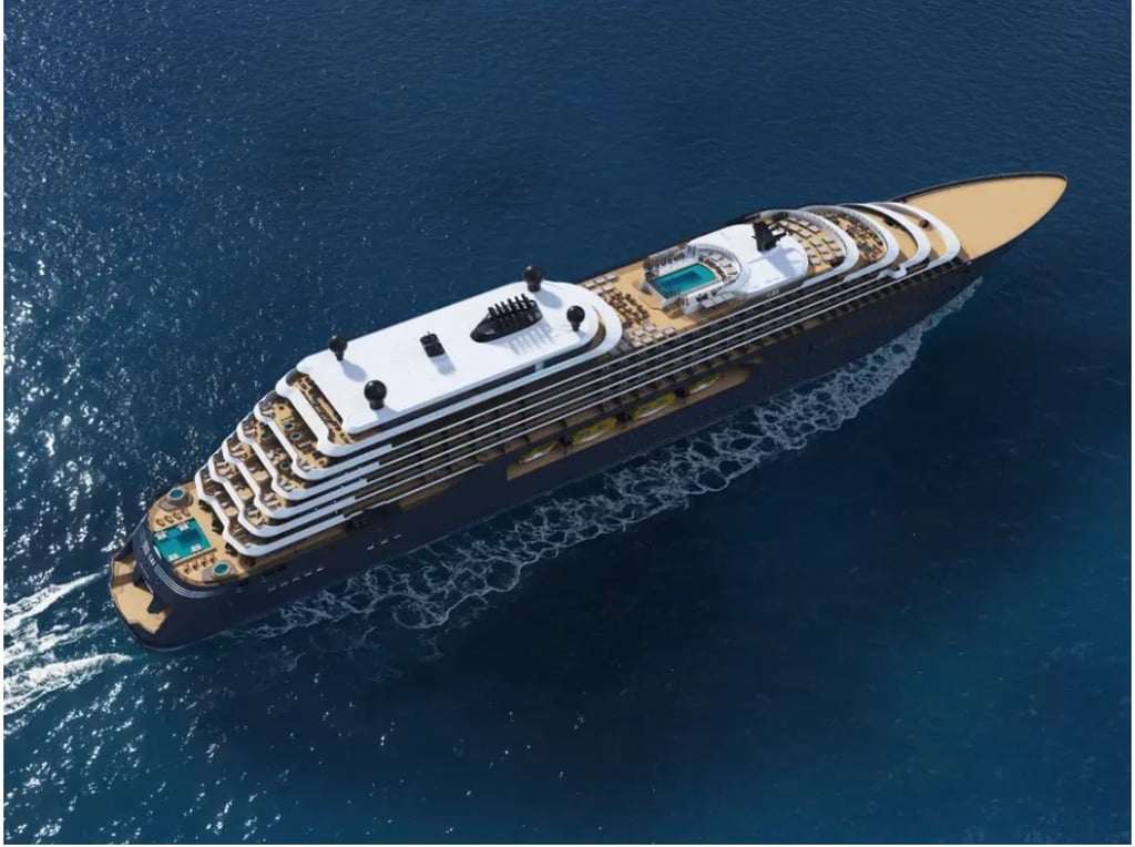 An overhead view of Ritz-Carlton Yacht Collection’s upcoming Ilma cruise vessel. Photo: The Ritz-Carlton Yacht Collection An overhead view of Ritz-Carlton Yacht Collection’s upcoming Ilma cruise vessel. Photo: The Ritz-Carlton Yacht Collection