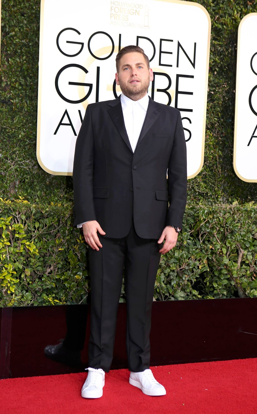Actor Jonah Hill at the Golden Globe Awards in Beverly Hills, California, US in 2017. Photo: Reuters Actor Jonah Hill at the Golden Globe Awards in Beverly Hills, California, US in 2017. Photo: Reuters