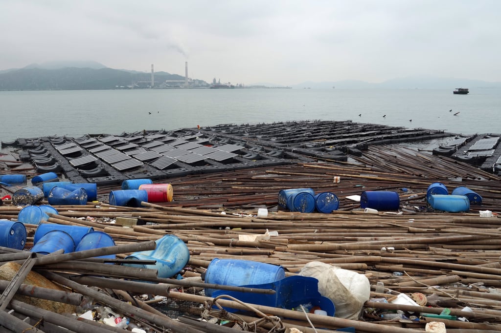 Solar panels and other debris were found at the Sha Chau and Lung Kwu Chau Marine Park. Photo: Elson Li