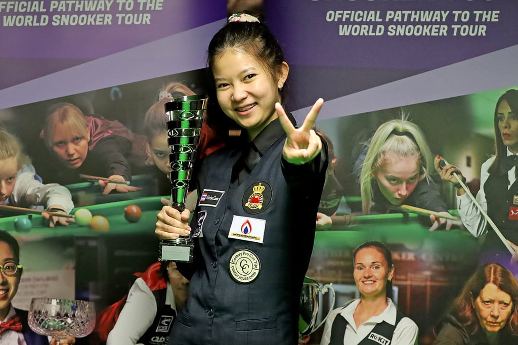 Thai player Nutcharut ‘Mink’ Wongharuthai is currently ranked world No 1 in women’s snooker. Photo: World Women’s Snooker Handout