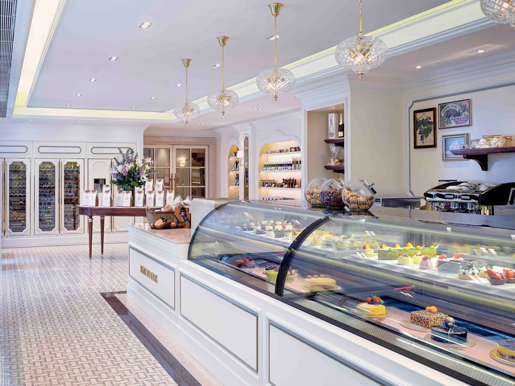 The opulent interiors of the Fine Foods Shop at the Royal Garden. The opulent interiors of the Fine Foods Shop at the Royal Garden.