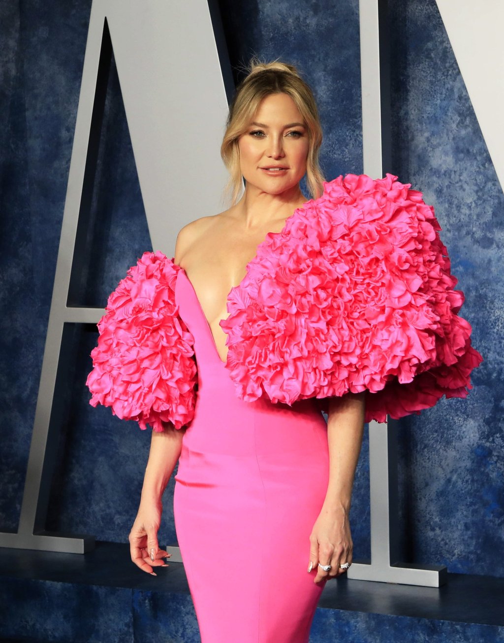 Kate Hudson arrives at the 2023 Vanity Fair Oscar Party following the 95th annual Academy Awards ceremony, at the Wallis Annenberg Center for the Performing Arts in Beverly Hills, California, US, on March 12. Photo: EPA-EFE