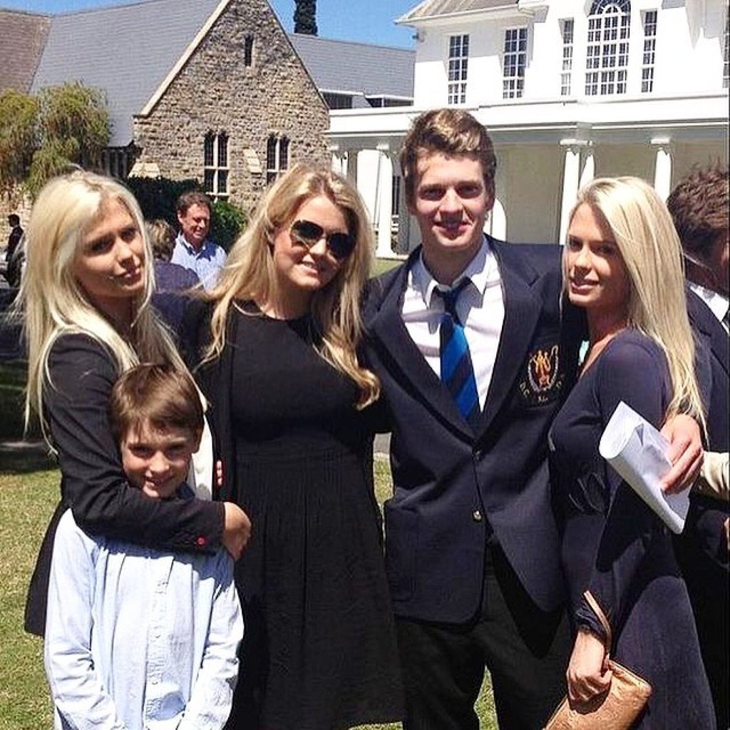 The Spencers: Amelia, Kitty, Louis and Eliza, with their half-brother Samuel Aitken. Photo: @_althorp/Instagram