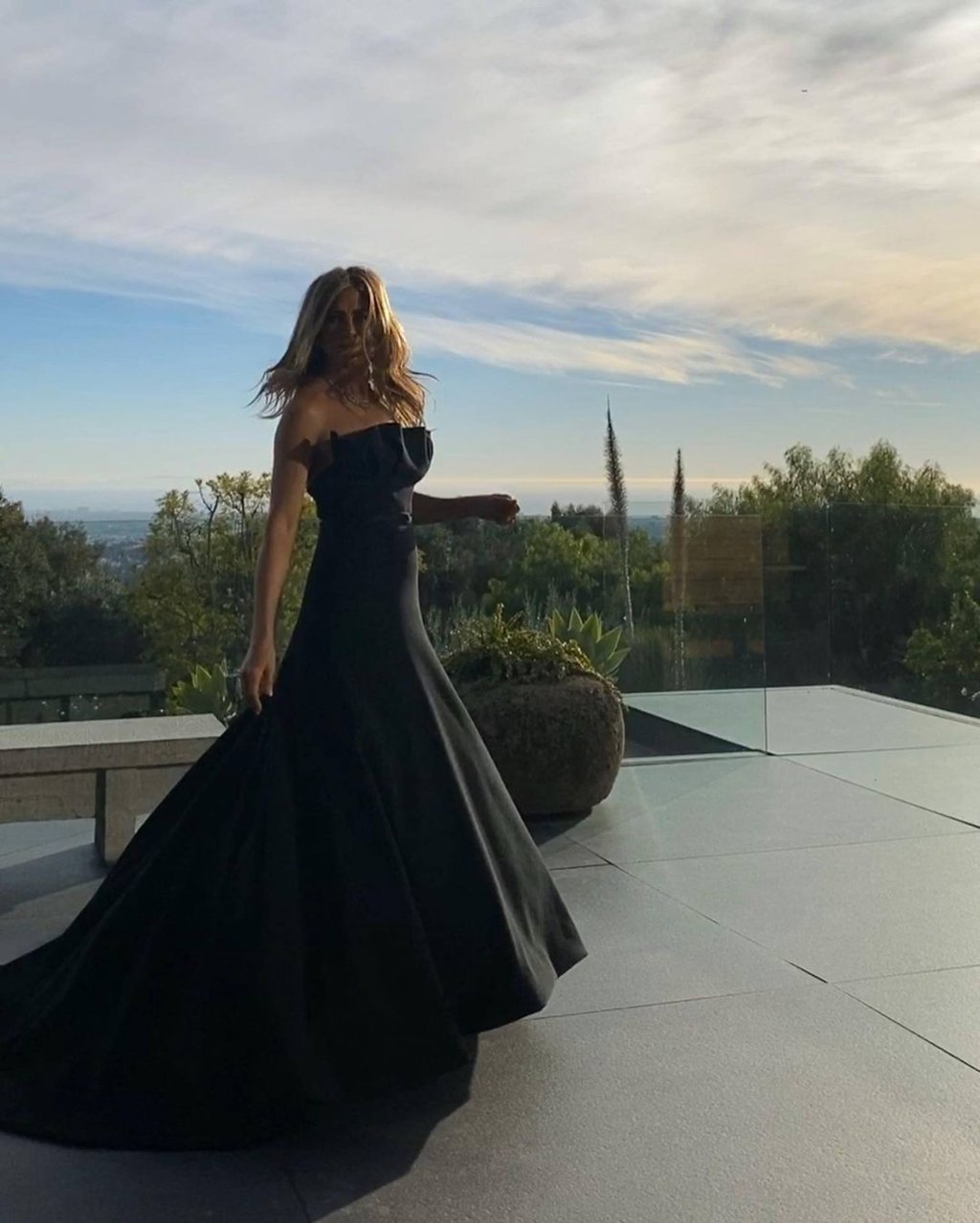 From Jennifer Aniston’s home, you can see rolling Bel Air vistas. Photo: @jenniferaniston/Instagram