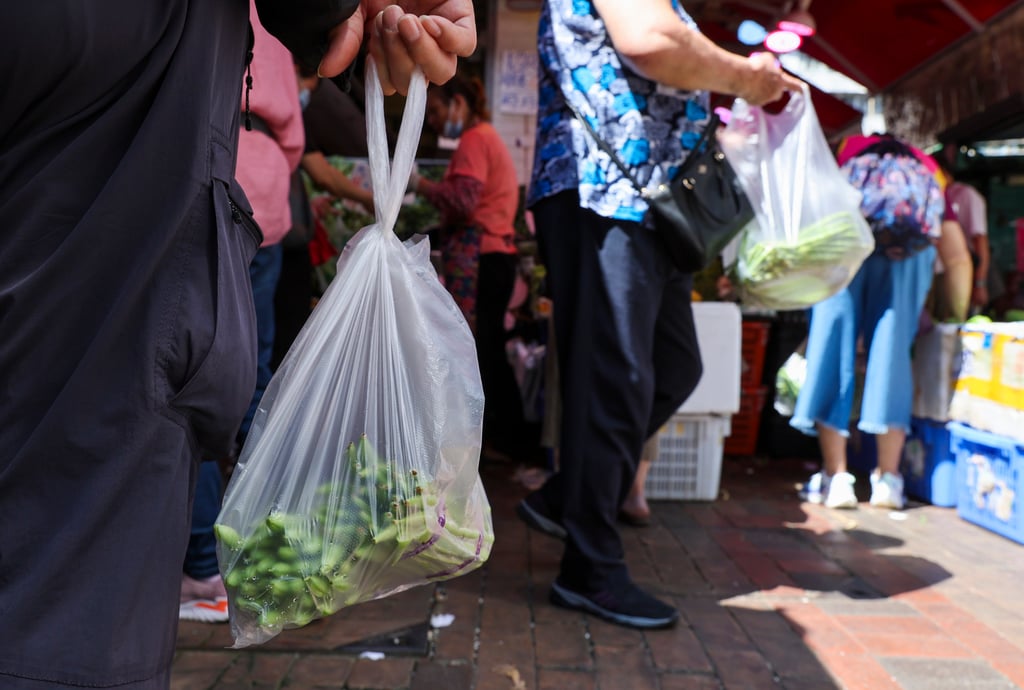 The plastic bag levy was introduced in 2009 at about 3,000 retail outlets. Photo: Yik Yeung -man The plastic bag levy was introduced in 2009 at about 3,000 retail outlets. Photo: Yik Yeung -man