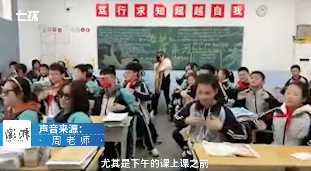 Data released by the China Sleep Research Society last year revealed that most primary and secondary students on the mainland do not get enough sleep each night. Photo: The Paper