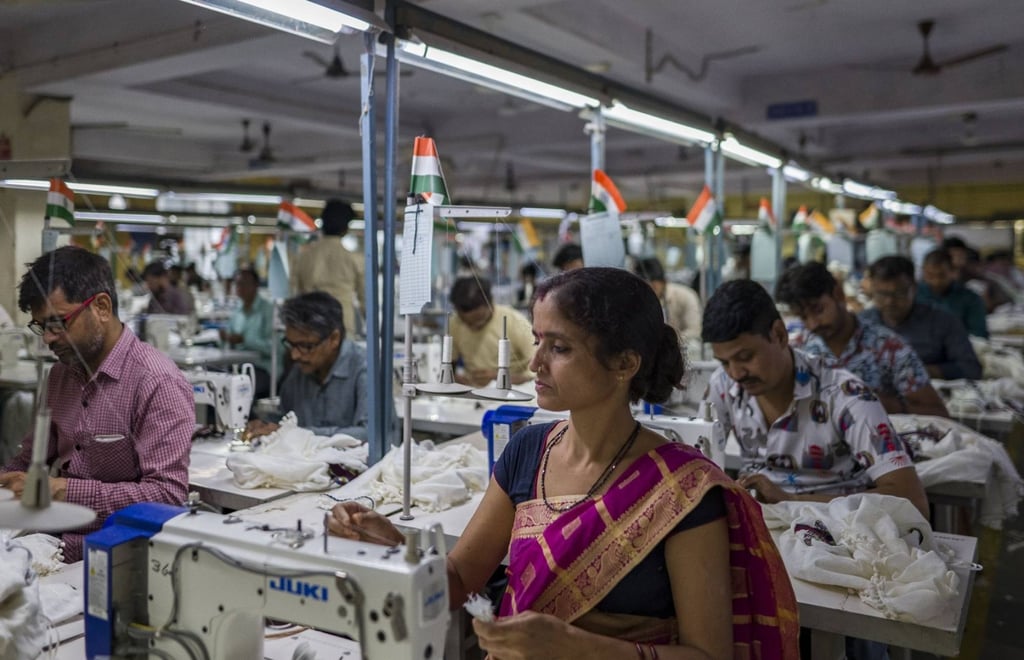 Employees at a garment factory in India. The study found that of the 32 product subcategories imported from China, it was the cheapest supplier in one-third of cases. Photo: Bloomberg