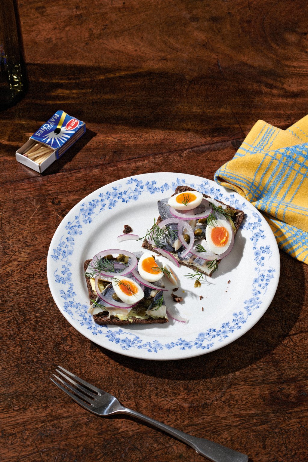 Making a meal of it: pickled herring, hard boilers and dill, a Scandinavian classic.