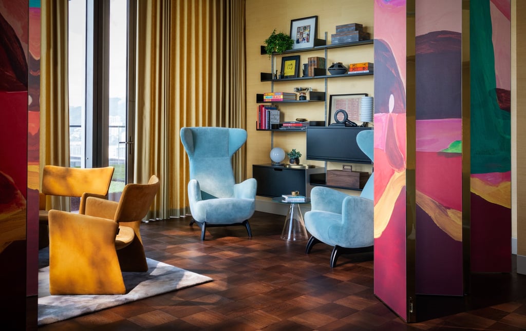 Inside the Reading Room at Carlyle & Co. in Hong Kong