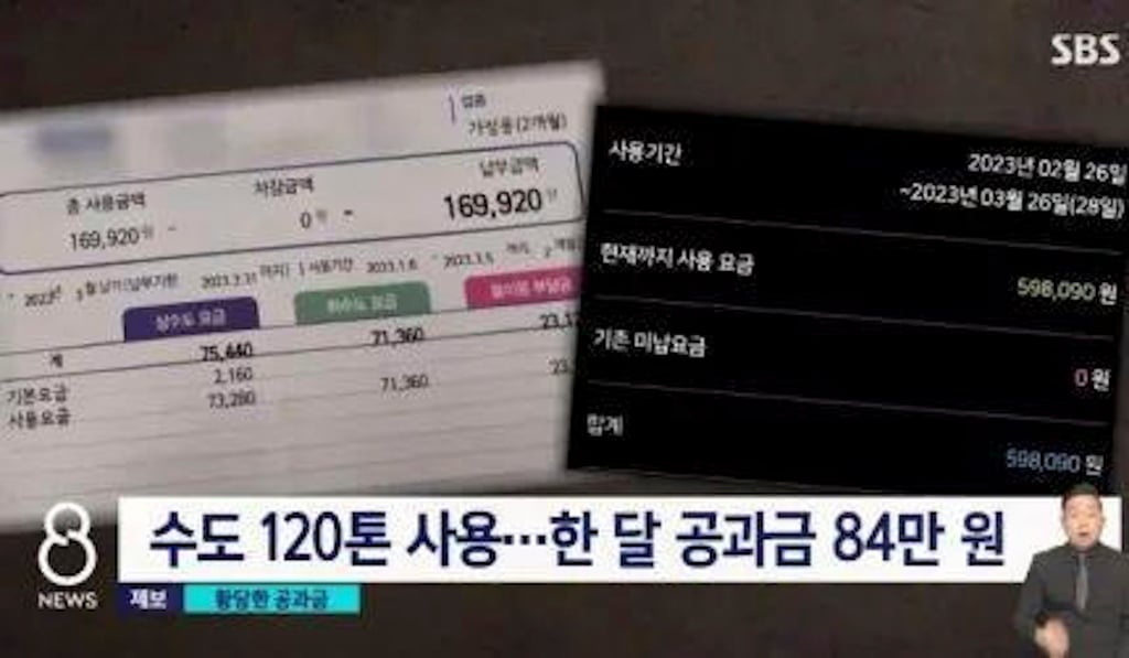 During their stay, the couple wasted water and electricity, costing US$116, and used gas worth about US$730. Photo: SBS TV During their stay, the couple wasted water and electricity, costing US$116, and used gas worth about US$730. Photo: SBS TV