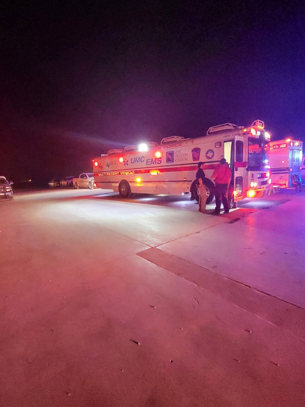 Emergency vehicles are seen at the Southfork Dairy Farms in Texas after an explosion and a fire on Monday. Photo: Castro County Emergency Management/Local News X/TMX via Reuters Emergency vehicles are seen at the Southfork Dairy Farms in Texas after an explosion and a fire on Monday. Photo: Castro County Emergency Management/Local News X/TMX via Reuters