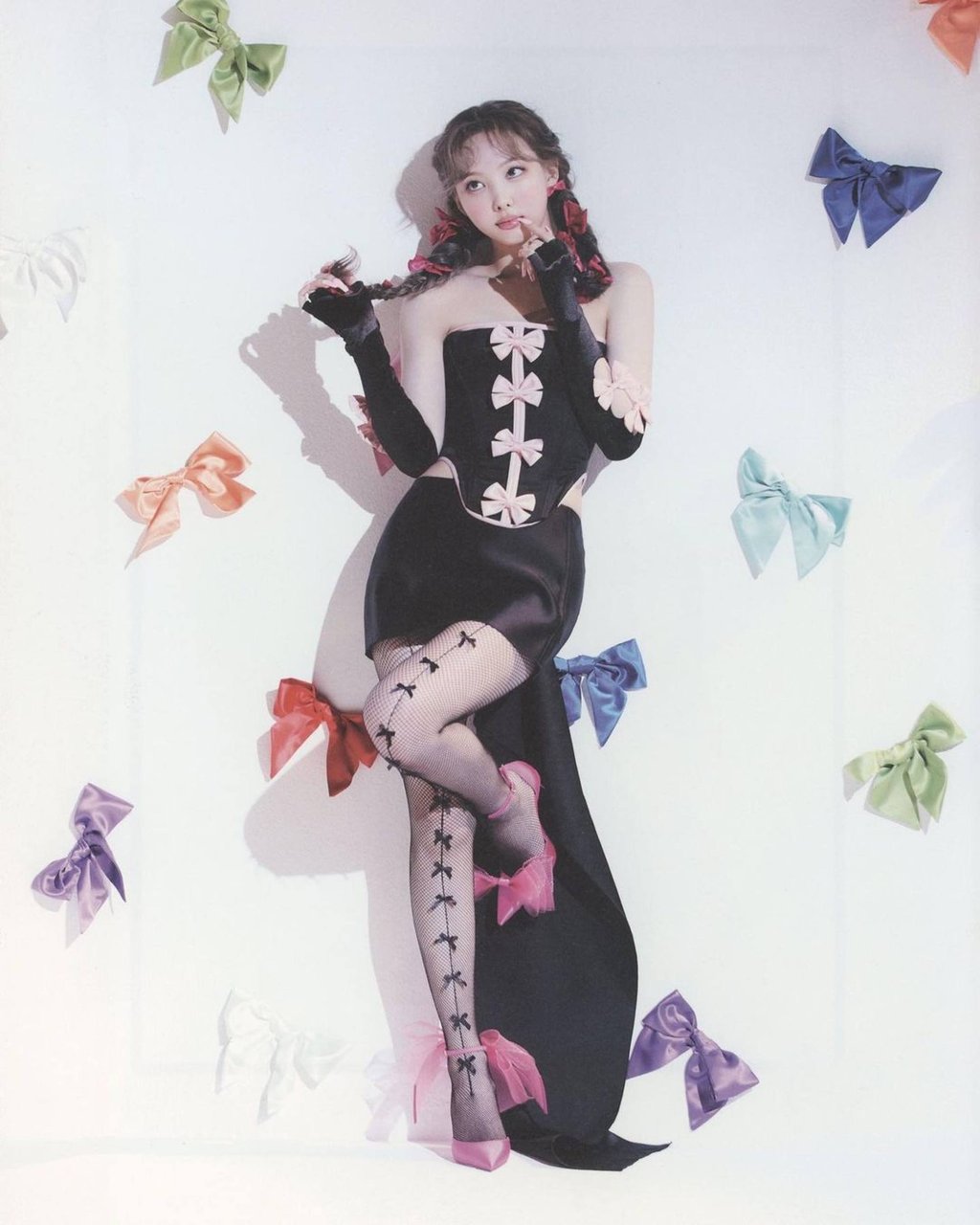 Fancì Club’s pink-bowed black corset was worn by celebs. Photo: @fanci.club’s/Instagram