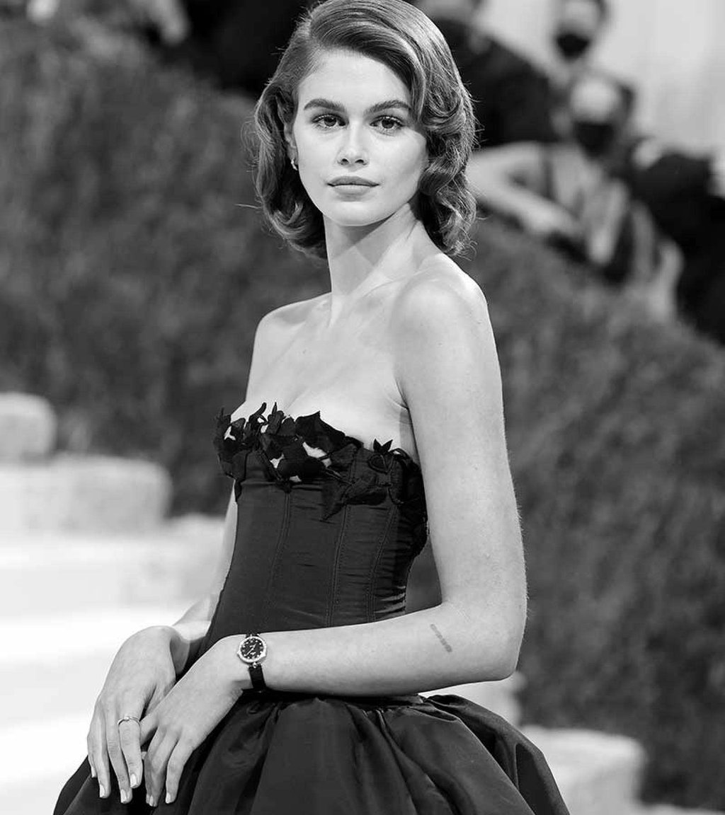 When Omega ambassador Kaia Gerber attended Met Gala 2021, her stunning wardrobe included a piece of art in its own right. Photo: Omega