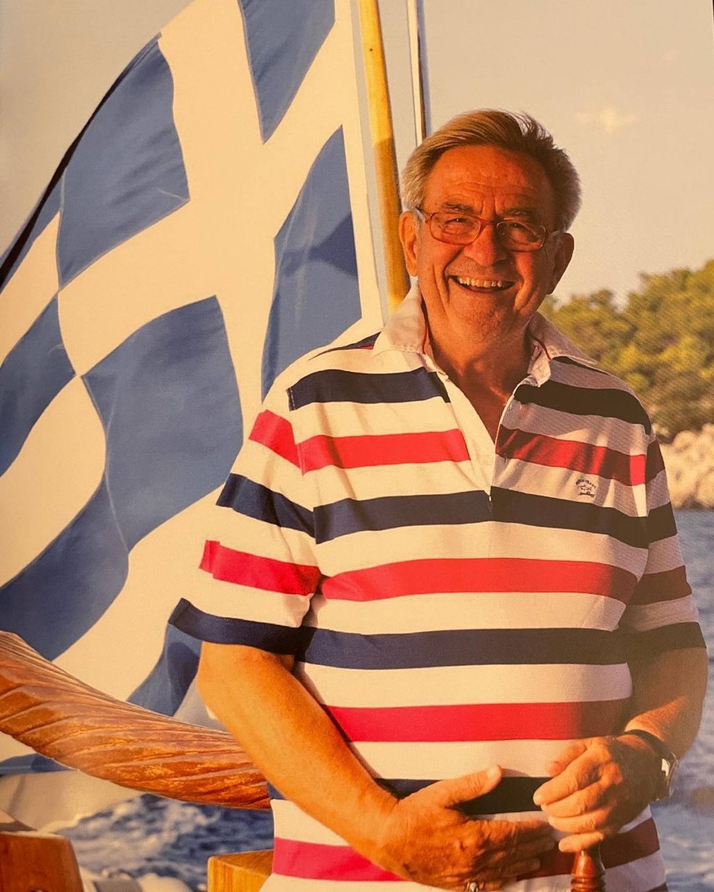 Achileas-Andreas posted a tribute post to King Constantine II. Photo: @achi_of_greece/Instagram