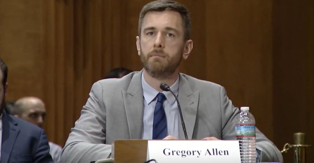 Gregory Allen of the Centre for Strategic and International Studies called it “inappropriate” for investments in China’s AI sector not to undergo any review. Photo: USCC