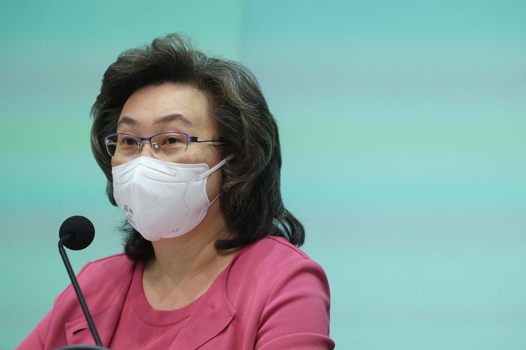 Civil service chief Ingrid Yeung Ho Poi-yan termed the spike in resignations as “normal within the abnormal”. Photo: Edmond So Civil service chief Ingrid Yeung Ho Poi-yan termed the spike in resignations as “normal within the abnormal”. Photo: Edmond So